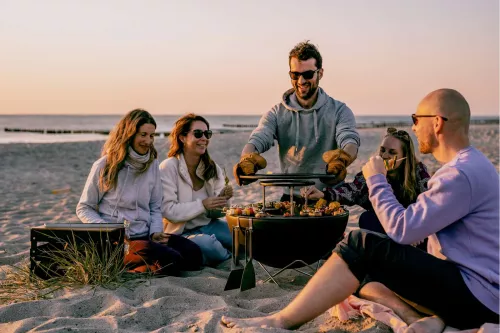 Höfats Höfats Bowl 57 Sear Grate Grillrooster op Verstelbare Poten met Handvat (00611)