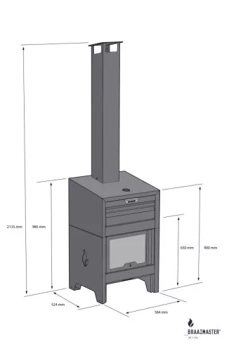 Braaimaster Braaimaster FireOven Corten  (FOC)