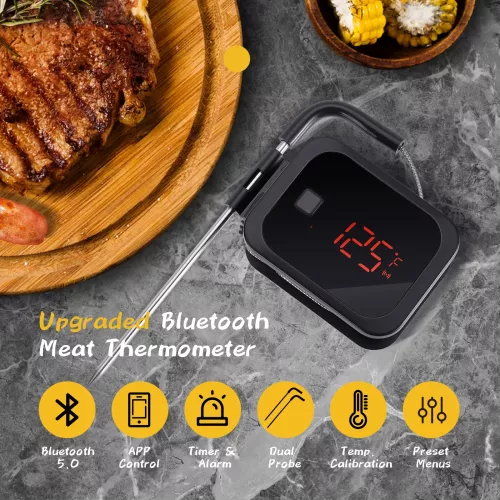 Inkbird BBQ Thermometer Inkbird IBT-2X Thermometer met LCD en Bluetooth (OSC-MT-MP01)