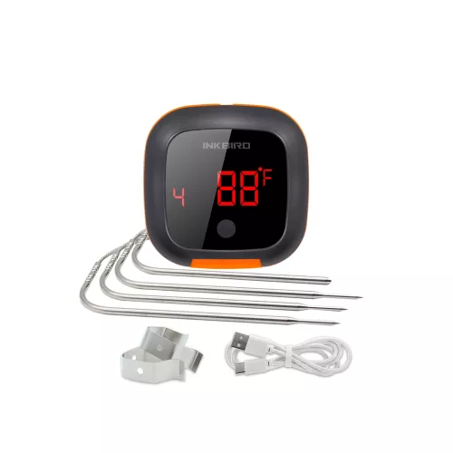 Inkbird BBQ Thermometer Inkbird IBT-4XS Thermometer met LCD en Bluetooth (OSC-MT-MP01)