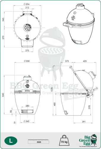 Big Green Egg Big Green Egg Large Standaard (BGE-117632)