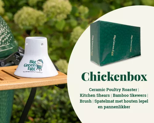 Big Green Egg Big Green Egg CELEBRATING CHICKEN Box van € 112,50 voor € 65,00 (BGE-990005)