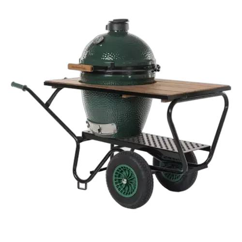 Big Green Egg EggMover + Frake houten Werkblad Large (BGE-Combi-2024)