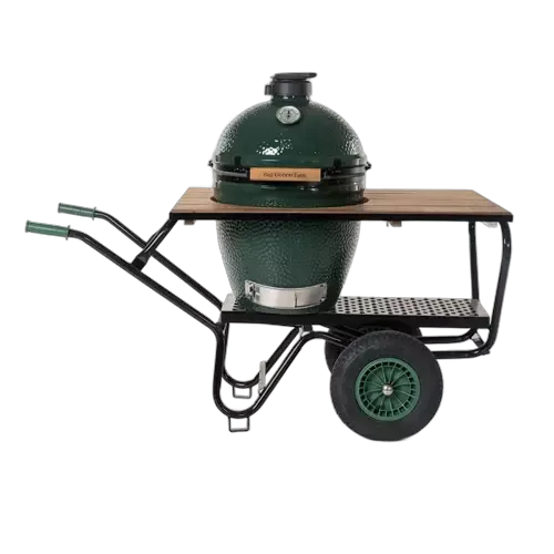 Big Green Egg EggMover + Frake houten Werkblad Large (BGE-Combi-2024)