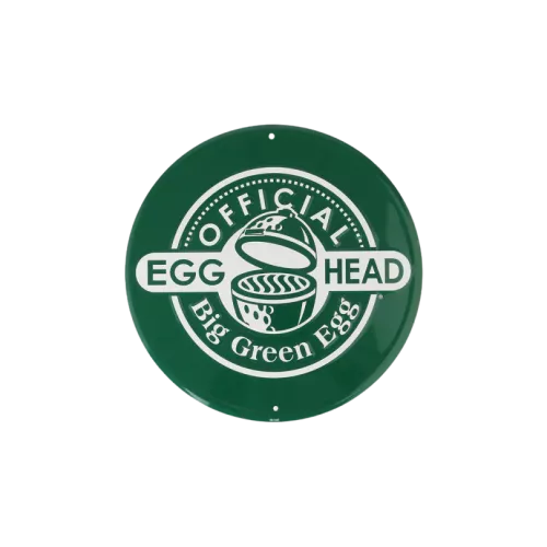 Big Green Egg rond groen wandbord - Official Egghead Big Green Egg rond groen wandbord - Official Egghead