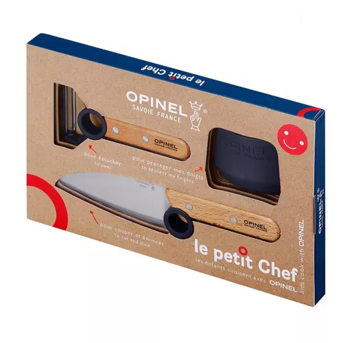 Opinel Opinel Kinderkeukenset, Le Petit Chef, 3-delig, blauw (30OP2605.3)