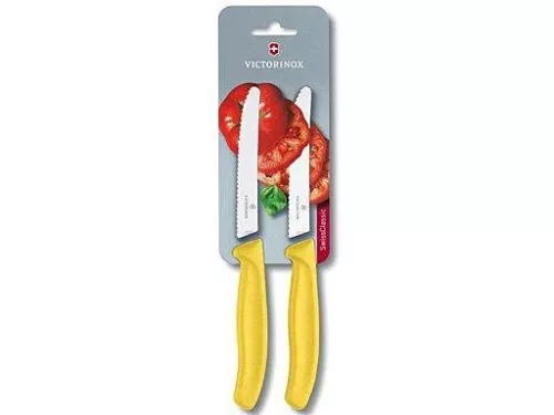 Victorinox   Victorinox Tomatenmes Tafelmes Kartel Geel 2 stuks (3V6.7836.L118B)