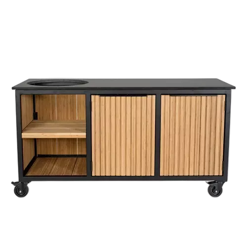Fraaii Buitenkeuken Bamboo Natural Rhombus Inferno