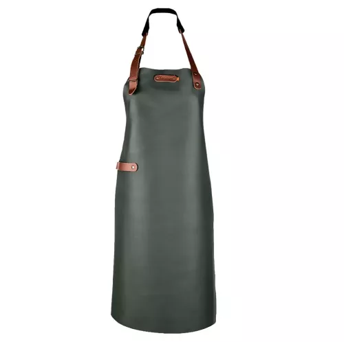 Xapron leren schort Bovine Donker groen