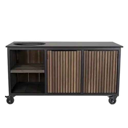 Fraaii Buitenkeuken Bamboo Graphite Rhombus Inferno