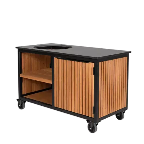 Fraaii Buitenkeuken Bamboo Teak Oil Rhombus Storage