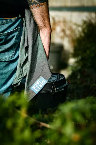 DIRTY JACK DIRTY JACK Kookdoek Charcoal Steel Blue Label (DJKD015)