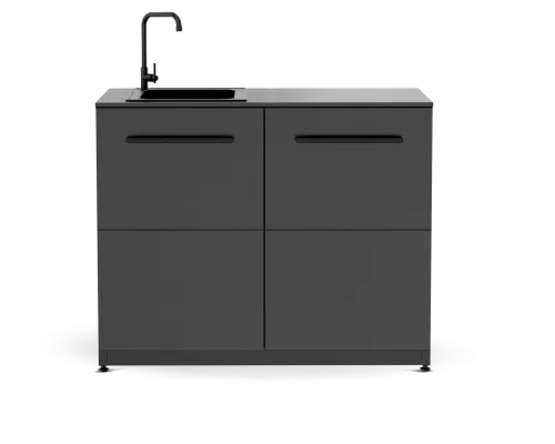 Cozze Elements Buitenkeuken Module met Wasbak en Kraan 110 cm met Werkblad