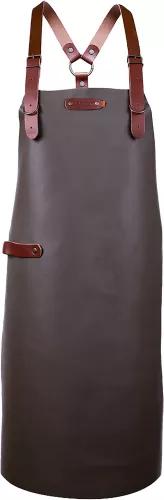 Xapron Xapron Bovine Schort Taupe Leer met Schouderbanden Large (SBA390145-82)