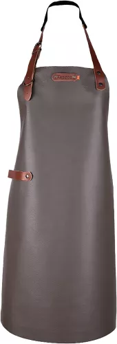 Xapron Bovine Schort Taupe Leer Nekband X-Large