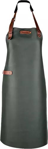 Xapron Bovine Schort Donker Groen Leer Nekband (Medium) 