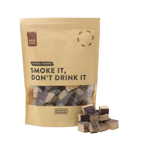 Smokin' Flavours Rookchunks 1 KG rode wijnvaten