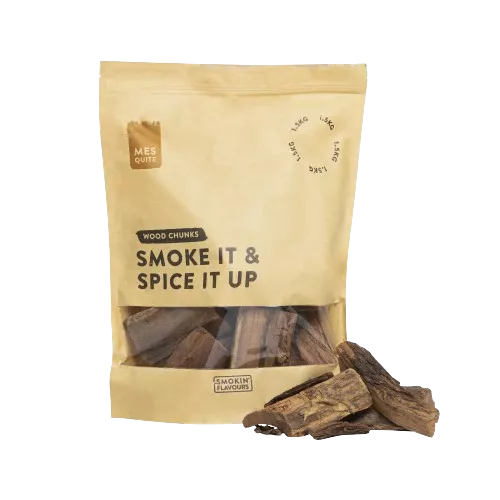 Smokin' Flavours Rookchunks 1,5 KG mesquite