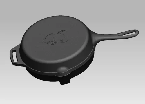 Valhal Outdoor Valhal Skillet Gietijzer Deksel ø 25 cm met Grillpatroon (VH.LID25)