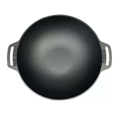 Valhal Outdoor Valhal Wokpan Gietijzer met Handgrepen 36 cm (VH.WOK36)