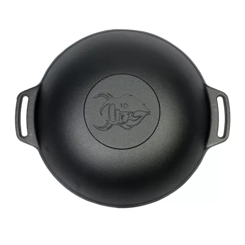 Valhal Outdoor Valhal Wokpan Gietijzer met Handgrepen 36 cm (VH.WOK36)