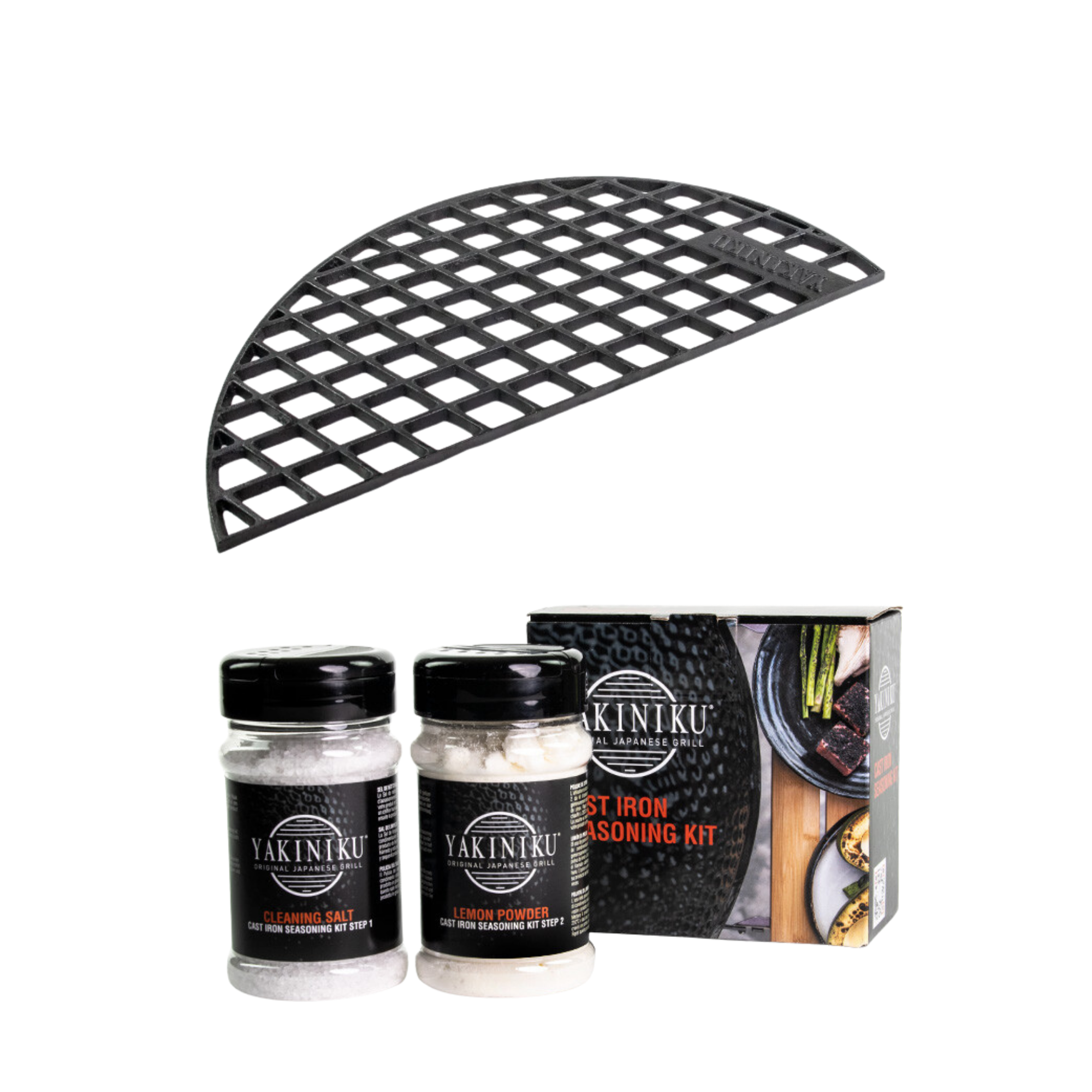 YAKINIKU Halve maan gietijzeren rooster | LARGE met GRATIS seasoning kit