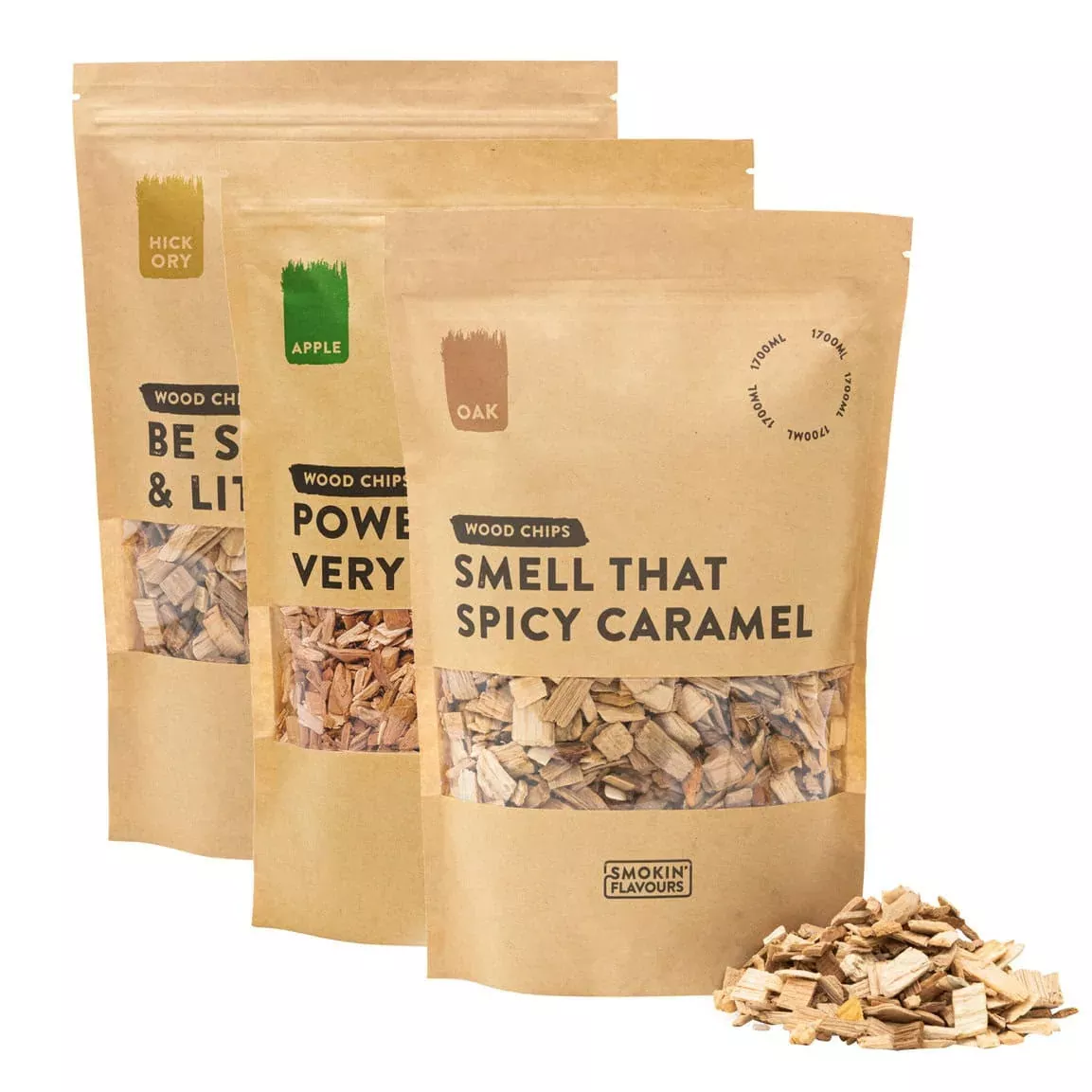 Smokin’ Flavours Rooksnippers: Eik, Appel &amp;amp; Hickory