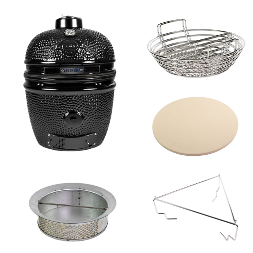 YAKINIKU MEDIUM Kamado Compleet solo - black edition