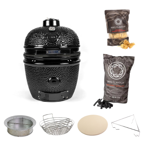 YAKINIKU Kamado Black Edition Medium Solo Compleet starterset